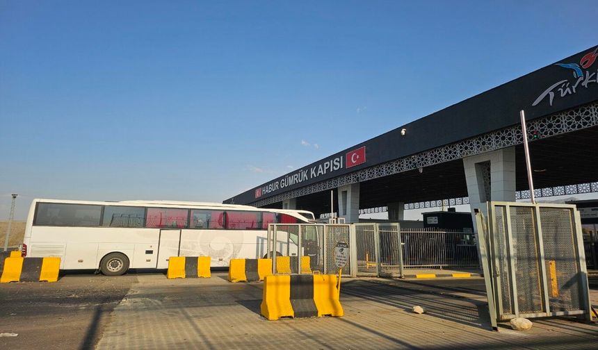 Orta Doğu'ya açılan Habur Sınır Kapısı'nda rekor geçiş