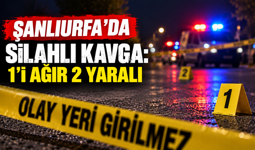 Şanlıurfa'da silahlı kavga: 1'i ağır 2 yaralı