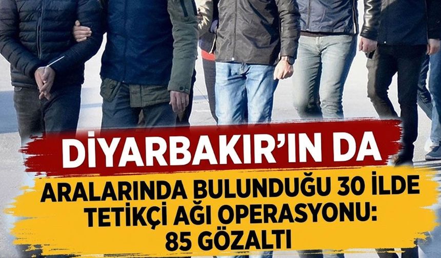 Sosyal medya üzerinden tetikçi ağı kuran örgüte 30 ilde operasyon: 85 gözaltı