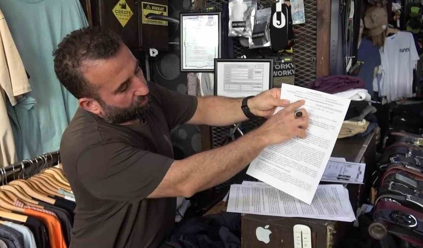Diyarbakır'da iş yeri mühürlenen esnaftan tepki