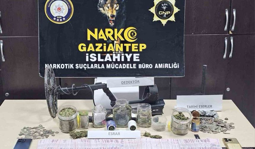 Gaziantep'te 495 adet tarihi eser sikke ele geçirildi: Bir gözaltı