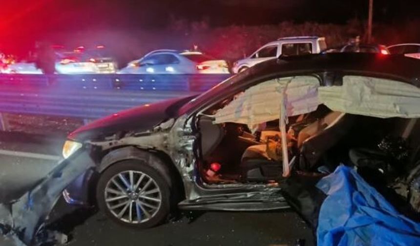 Bingöl-Diyarbakır yolunda otomobil bariyere çarptı: 2 ölü