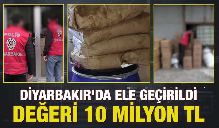 Diyarbakır'da 10 milyon TL'lik sahte ürün operasyonu