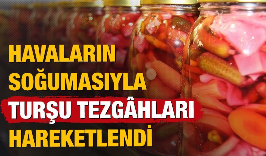 Diyarbakır'da havaların soğumasıyla turşu tezgâhları hareketlendi