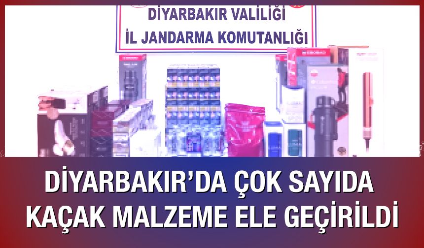 Diyarbakır’da kaçakçılık operasyonları: 32 şüpheli hakkında işlem yapıldı