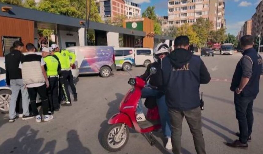 Elazığ'da motosiklet denetimi: 63 sürücüye 1 milyon 311 bin lira ceza