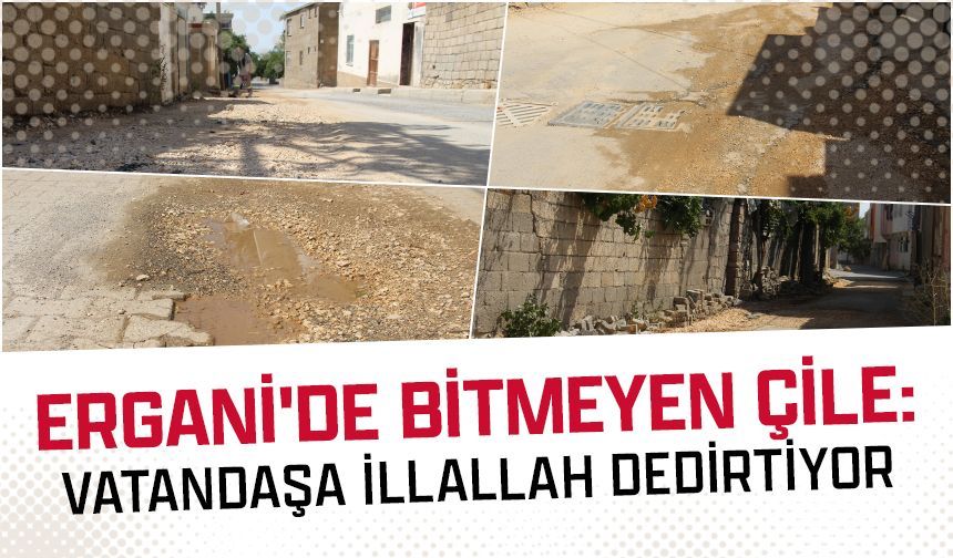 Ergani'de bitmeyen çile: Bozuk yol ve elektrik kesintileri