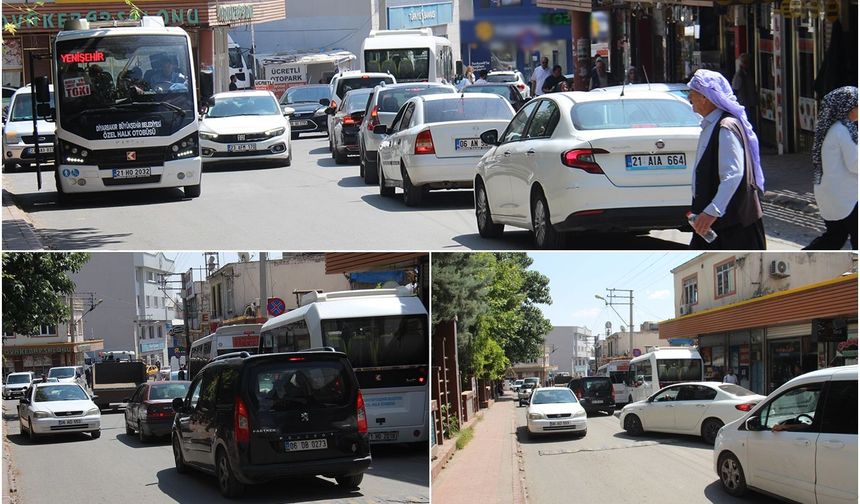 Ergani'de trafik sorununa pratik çözüm: Botanik Park 2 metre geri çekilsin