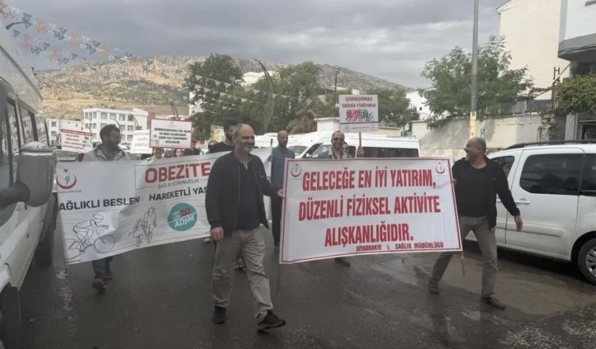 Obeziteye dikkat çekmek için yürüdüler