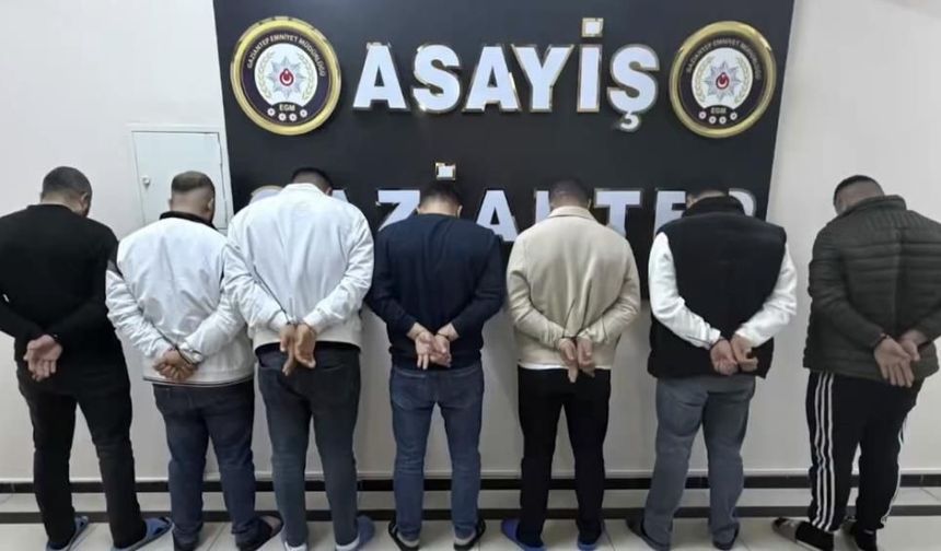Özel harekat destekli baskın! Gaziantep'te 8 şüpheli yakalandı