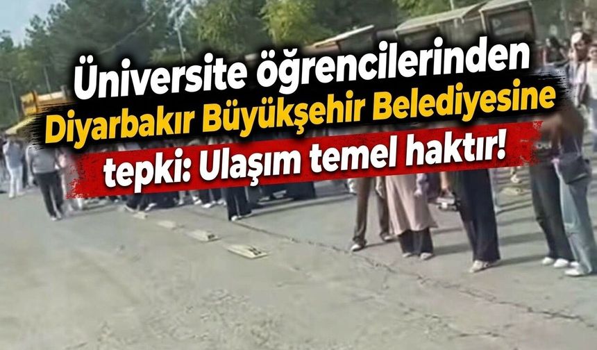 Üniversite öğrencilerinden Diyarbakır Büyükşehir Belediyesine tepki