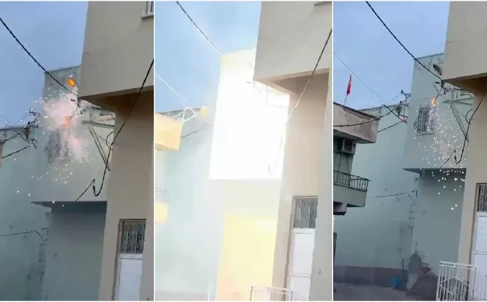Diyarbakır'da elektrik hattında peş peşe patlamalar