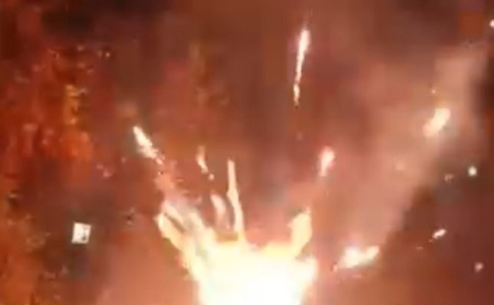 Düğün sonrası havai fişek kazası